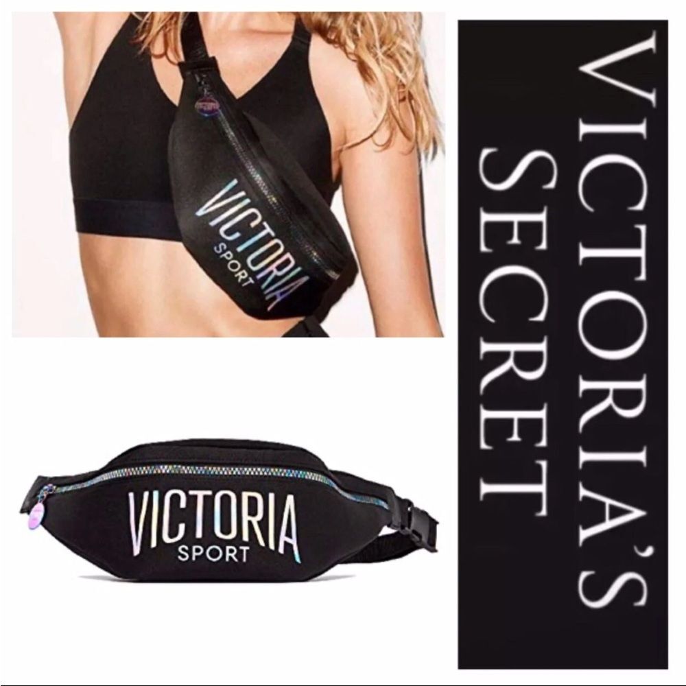 Victoria's Secret Sport Black Waist Bag NWOT
